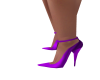 Purple Satin Dress Heels
