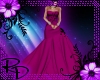 :RD: Magenta Floral Gown