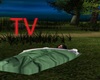 TV> Green Sleepingbag