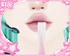. pink leek in my mouth