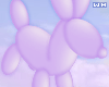 w. Lilac Dog Balloon