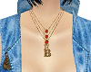 (HE) Gold B Necklace