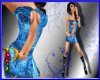 ~P~OceanBlue Mini Dress