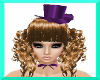 Purple PVC Lolita Hat