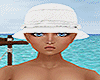 white beach hat /M