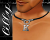 Leather necklace K
