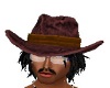 brown old western hat