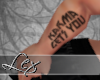 LEX KARMA arm tattoo
