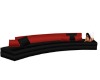 Black/Red couch