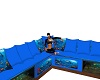 Tropical fish tank couch