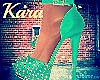 Green  high heels