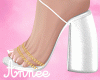 Chained Sandals | White