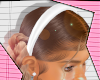 Girls White Headband