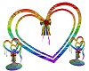 Pride Heart candles