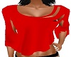 RED BACKLESS TOP