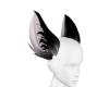Black and white furry ea