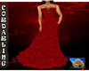 Red Flowered Gown