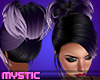 Midnight Plum Sleek Bun