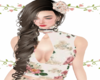 hair with flower