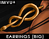 ! earrings XL - snake