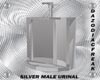 Silver Male Urinal