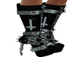 letter S gothic boots
