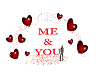 You and me love sign