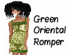 Green Oriental Romper