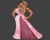 Pink Satin Sparkle Gown