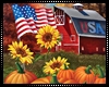 USA Pumpkins Garden Flag