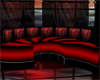 HOT! RED AND BLACK COUCH