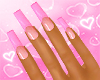 e - Pink French Nails
