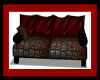 Brown/Red cuddle Couch