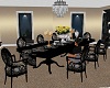 Elegant Black Dining Set