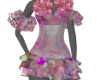 Pink Roses Mini Dress
