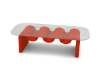 RED WAVEY TABLE