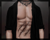 + Silk Open Shirt Black