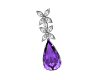 Purple Tear Earrings