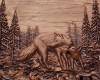 Wooden Wolf Carving