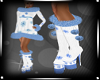 Blue White Snow Boots