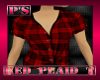 [P's]Red Plaid T