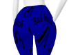 Bad bish blue leggings