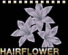 3 Silk Hair Flowers - R