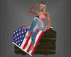 Crate Flag Poses USA