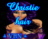 Christie hair purple dar