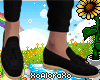 (A) Black Loafers