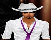 cowboy hat w/black hair