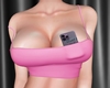 pink top +phone