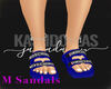 Blue M Sandals