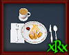 Pnk Rose Plate w/Food